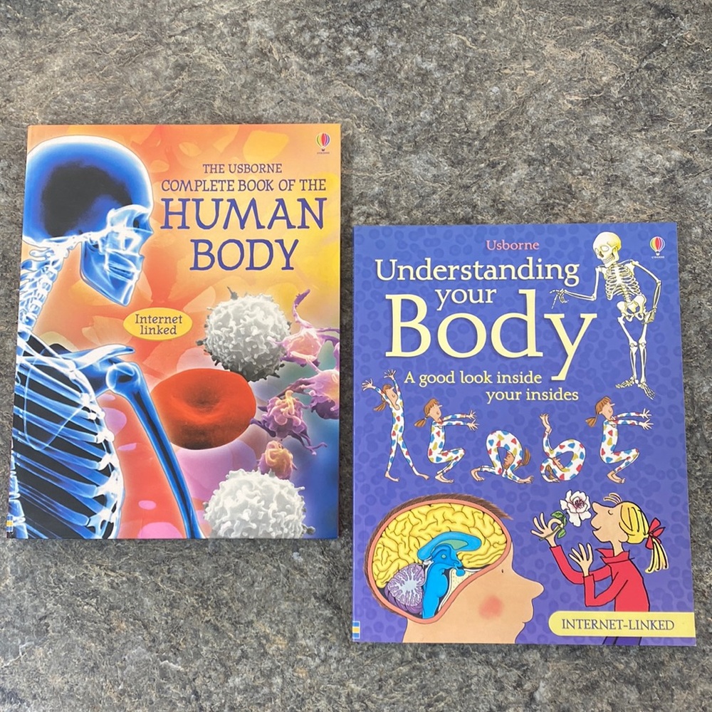 Usborne Complete Book of the Human Body and Understanding your Body, set of two